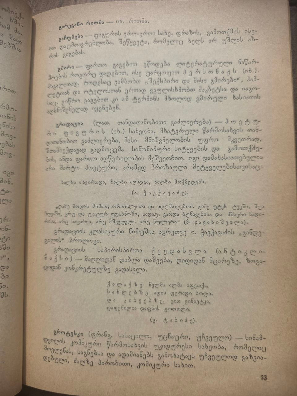 ლიტერატურულ ტერმინთა ლექსიკონი — Dictionary of Literary Terms (1966)