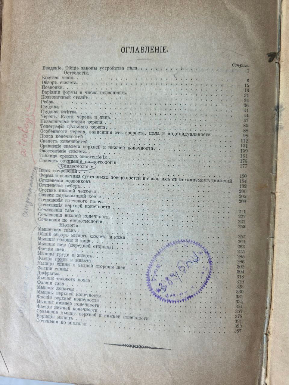 Antique Russian Medical Book – Руководство Описательной Анатомии Человека