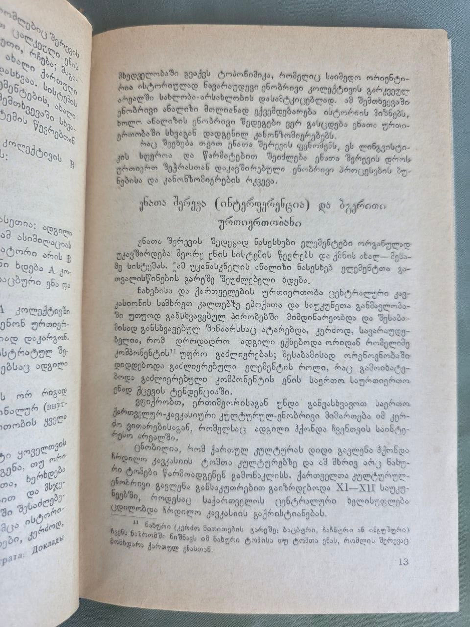Vintage 1966 Georgian Mountain Dialects Linguistics Book Tbilisi Metsniereba USSR