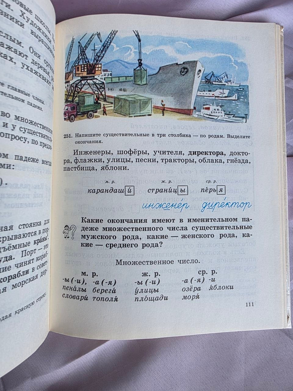 Vintage Soviet Russian Language Textbook Grade 4 T.G. Ramzaeva USSR Grammar School Book