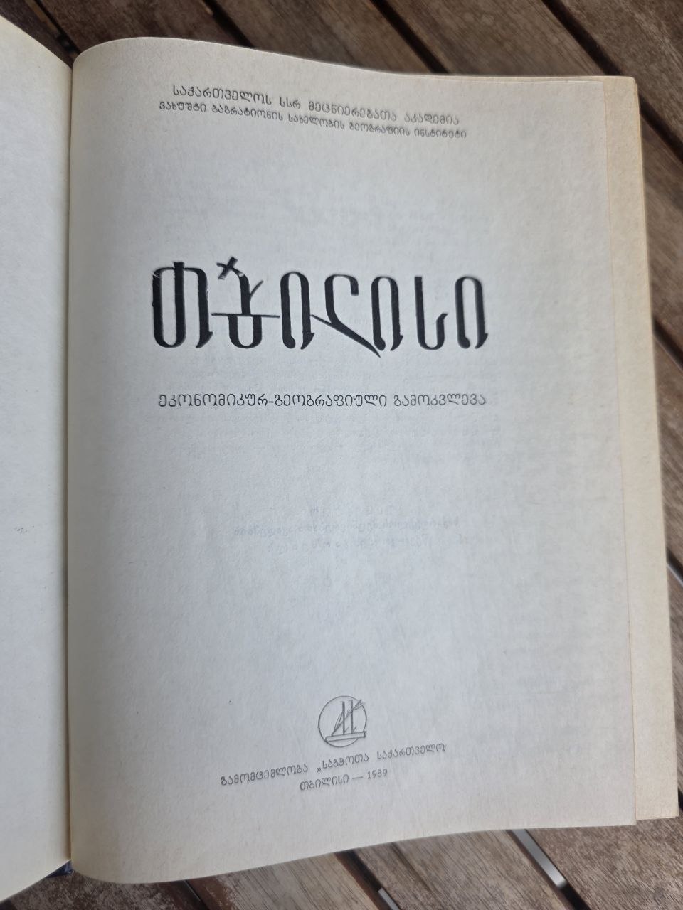 Rare 1989 Soviet Book: Tbilisi Economic-Geographic Study | Tsar to Soviet Books