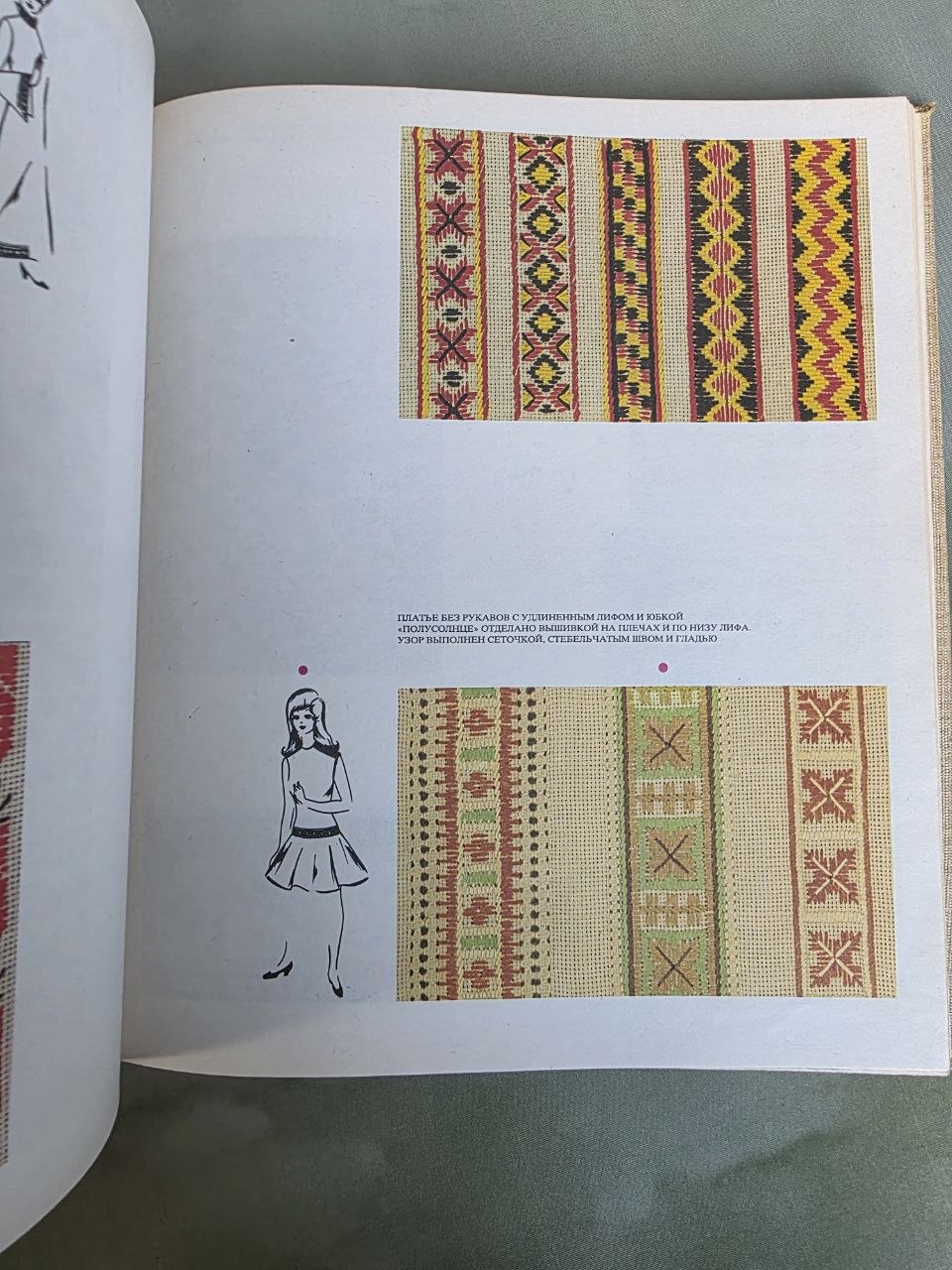 Vintage 1982 Embroidery Pattern Book by Marta Mannova | Russian Edition | Folk Cross-Stitch & Traditional Needlework