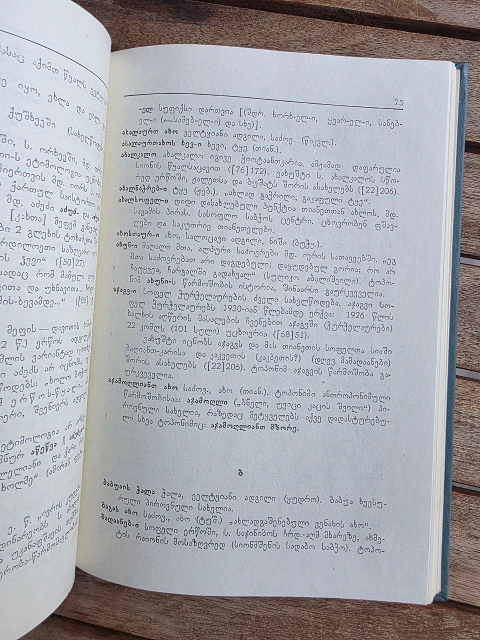 Rare 1980 Soviet Georgian Book: Toponymy of Ertso-Tianeti – Guram Bedoshvili | Tsar to Soviet Books