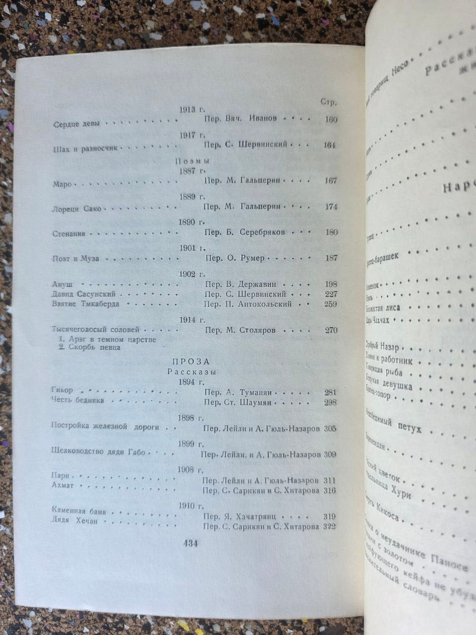 Vintage Soviet Book Hovhannes Toumanian Selected Works 1956 Armenian Literature USSR