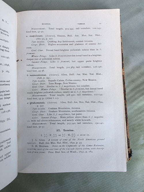 Daniel Giraud Elliot – A Synopsis of the Mammals of North America and the Adjacent Seas (1901) First Edition