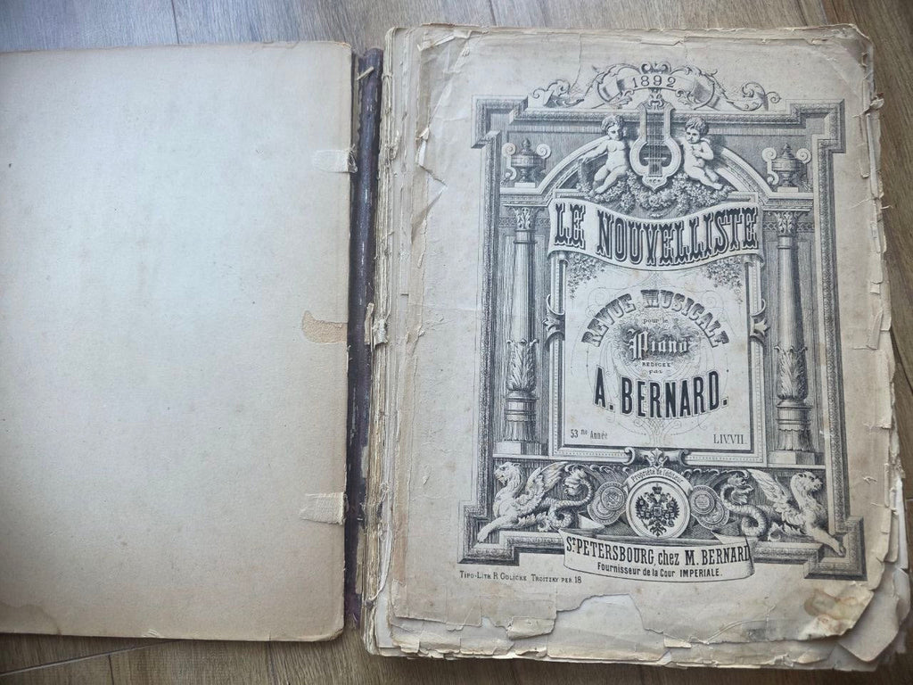 Le Nouvelliste — Imperial Russian Piano Music Journal (1892)