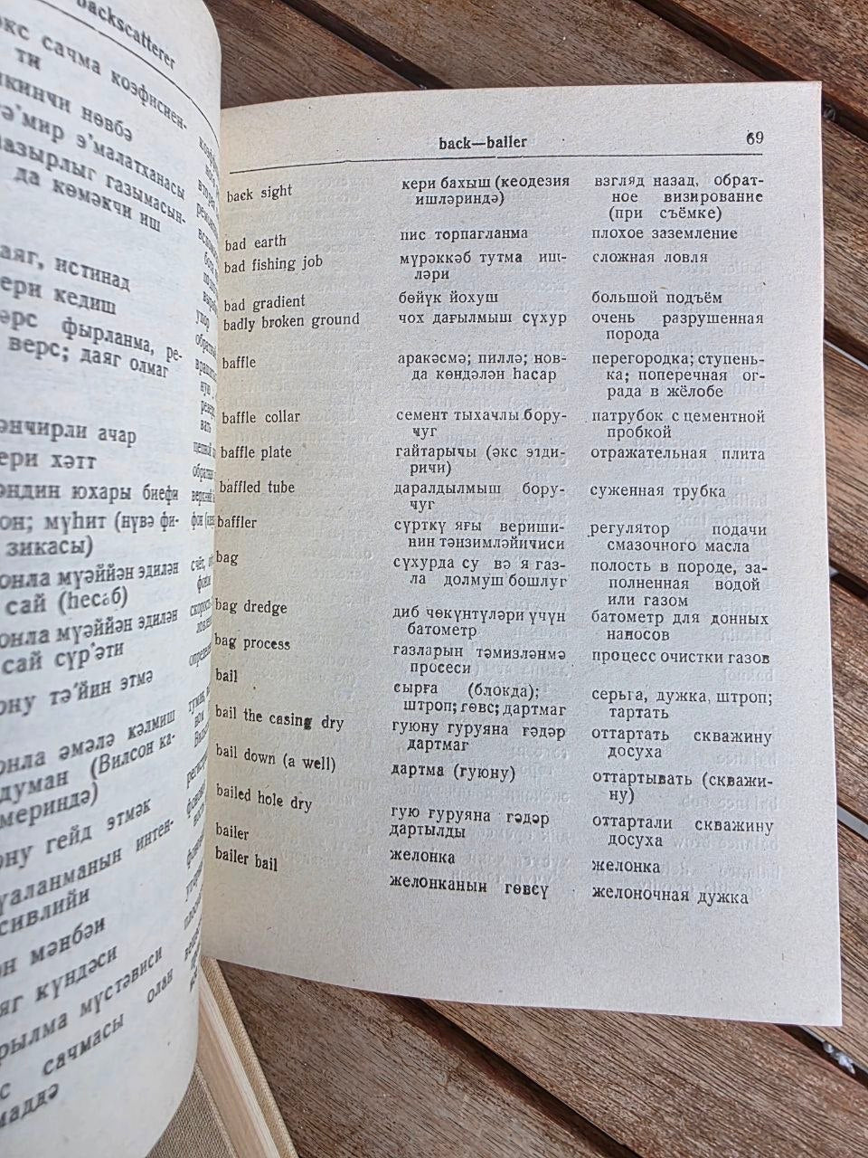 Vintage 1958 Soviet Book: English-Azerbaijan-Russian Oil Dictionary | Tsar to Soviet Books