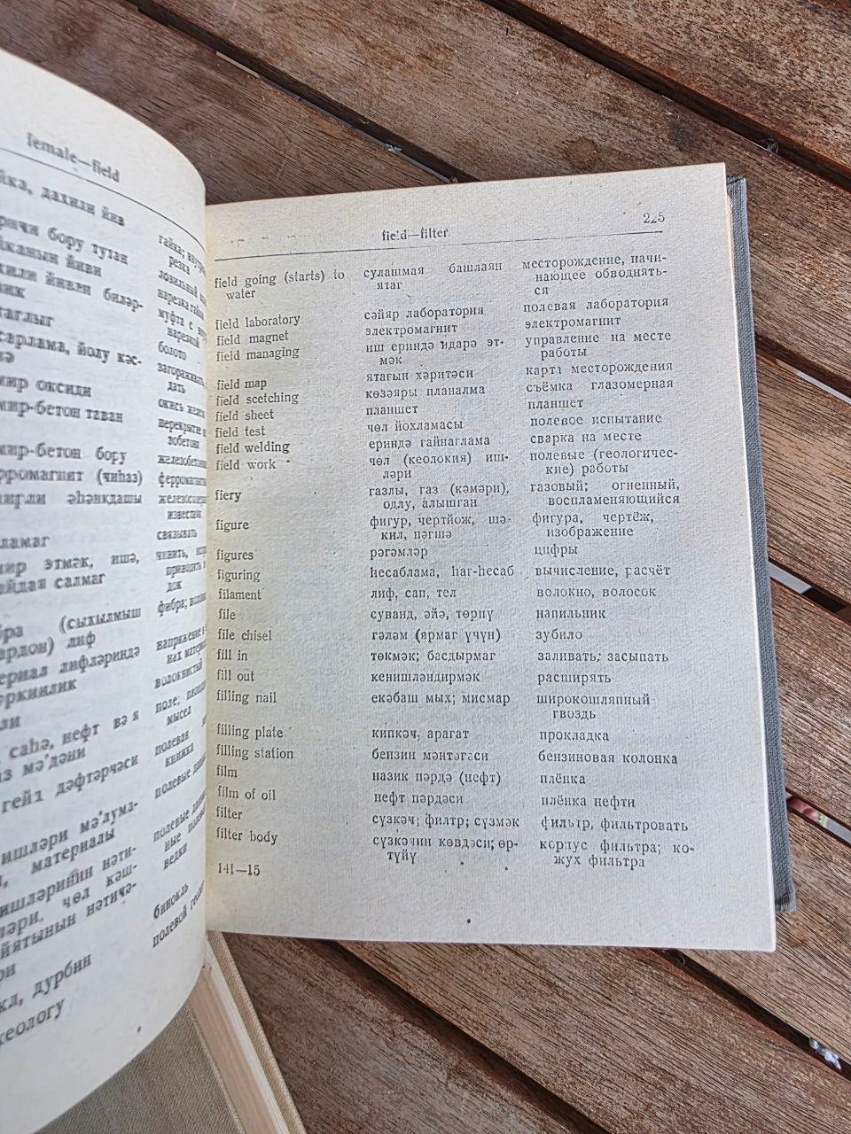 Vintage 1958 Soviet Book: English-Azerbaijan-Russian Oil Dictionary | Tsar to Soviet Books
