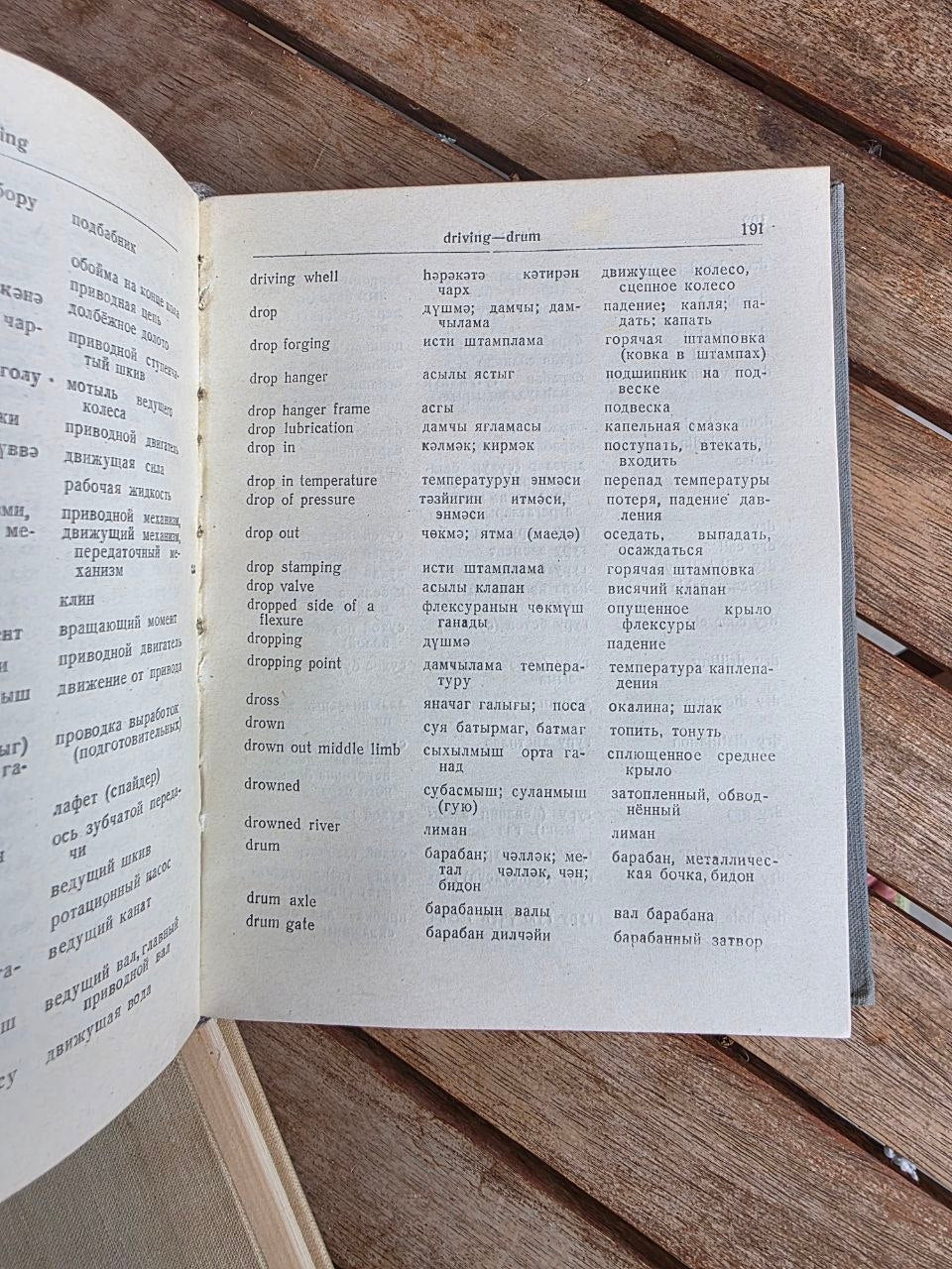 Vintage 1958 Soviet Book: English-Azerbaijan-Russian Oil Dictionary | Tsar to Soviet Books
