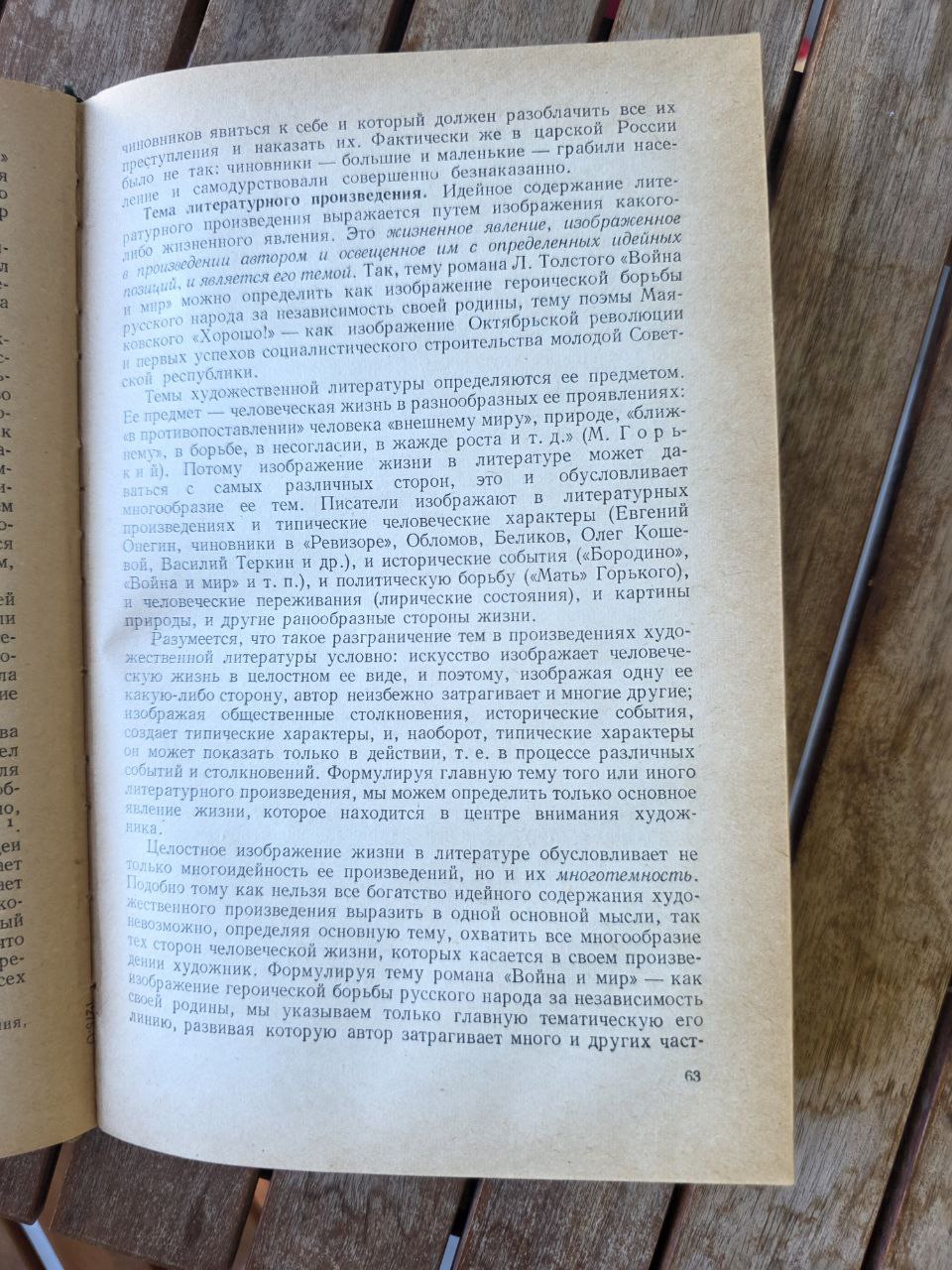 Vintage Soviet Book Theory of Literature (1960) — Russian Language