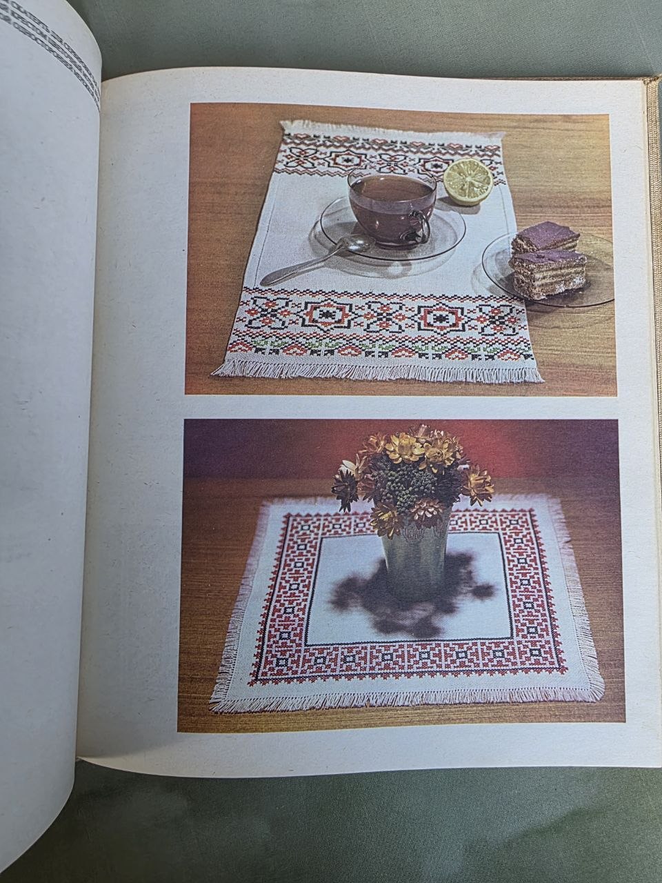 Vintage 1982 Embroidery Pattern Book by Marta Mannova | Russian Edition | Folk Cross-Stitch & Traditional Needlework