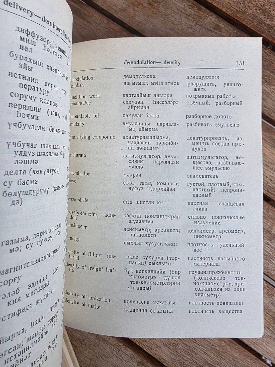 Vintage 1958 Soviet Book: English-Azerbaijan-Russian Oil Dictionary | Tsar to Soviet Books