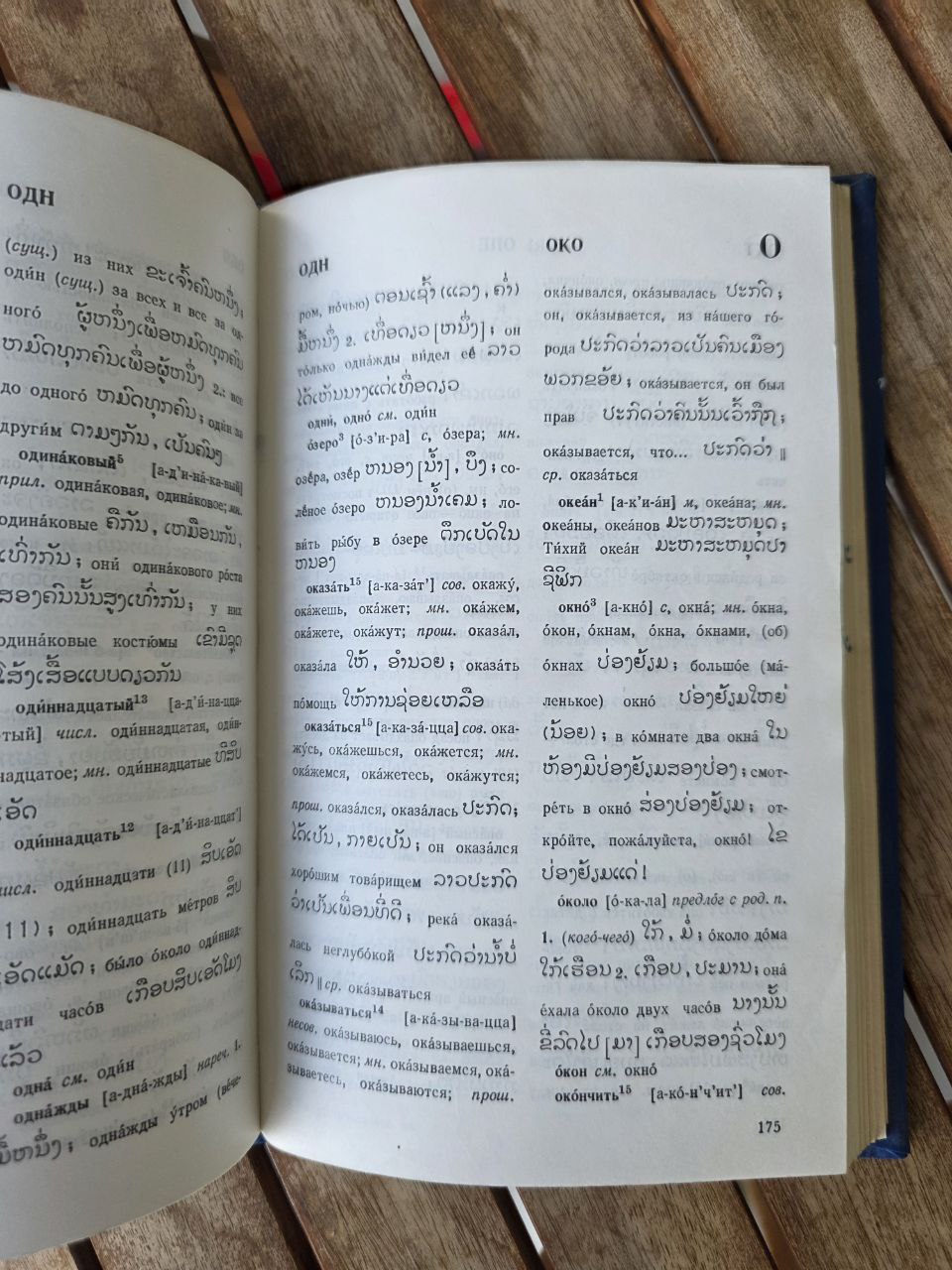 Vintage Soviet Russian-Laotian Dictionary (Учебный русско-лаосский словарь)