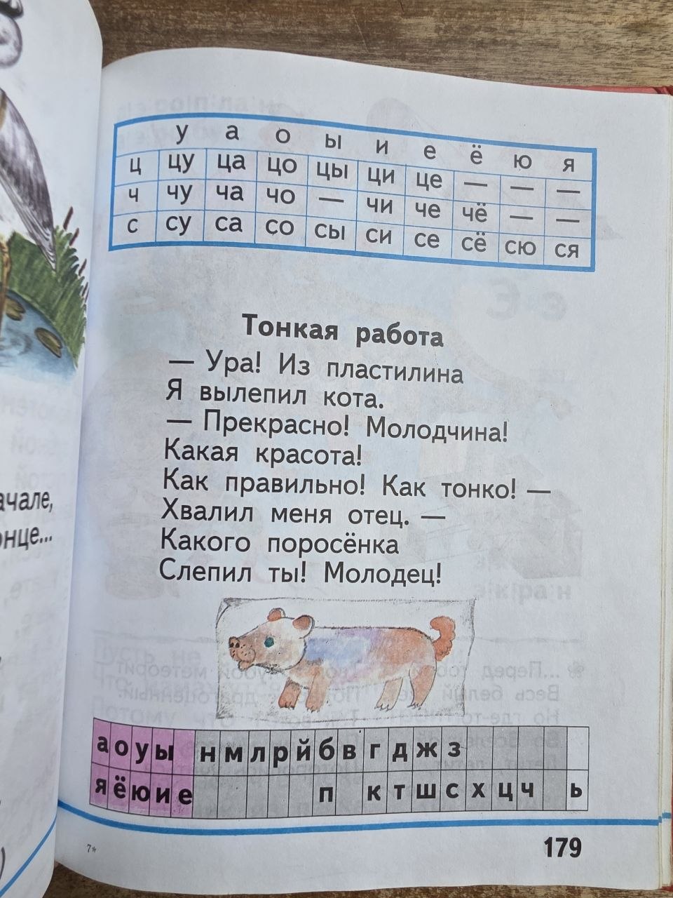 2004 Russian Alphabet Book Russkaya Azbuka, Vintage Hardcover Elementary School Textbook, Illustrated Cyrillic Primer Learn Russian Goretsky