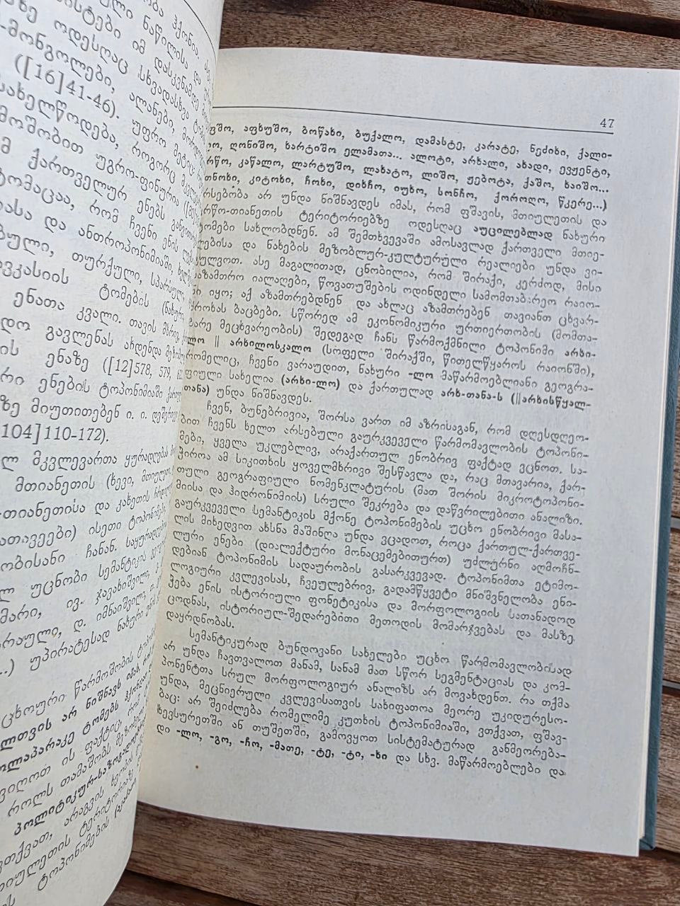 Rare 1980 Soviet Georgian Book: Toponymy of Ertso-Tianeti – Guram Bedoshvili | Tsar to Soviet Books